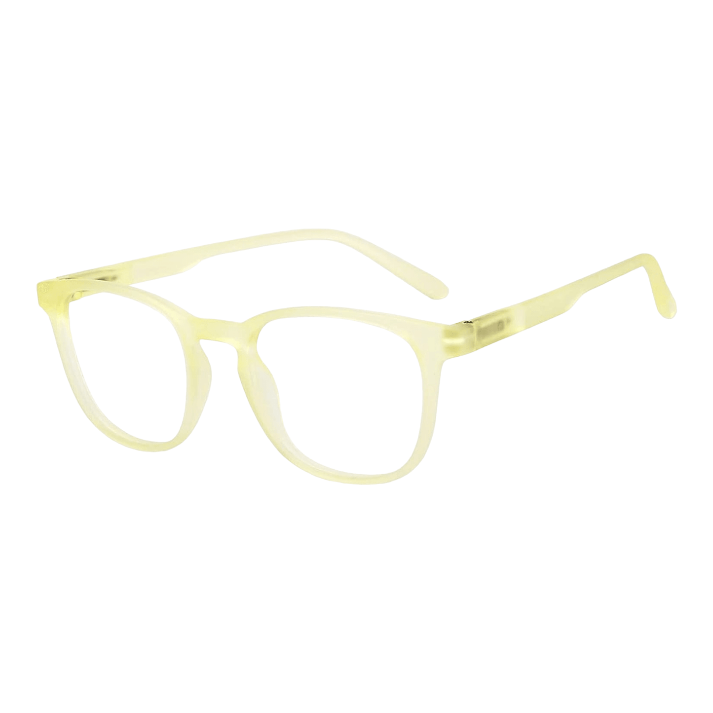 EVORA Hustle | Yellow | Zero Power Bluecut AntiGlare Computer Glasses | For Men & Women | Medium | EV10001 - EVORA