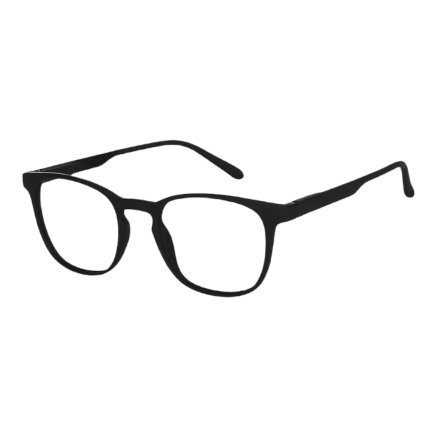 EVORA Hustle | Black | Zero Power Bluecut AntiGlare Computer Glasses | For Men & Women | Medium | EV10001 - EVORA