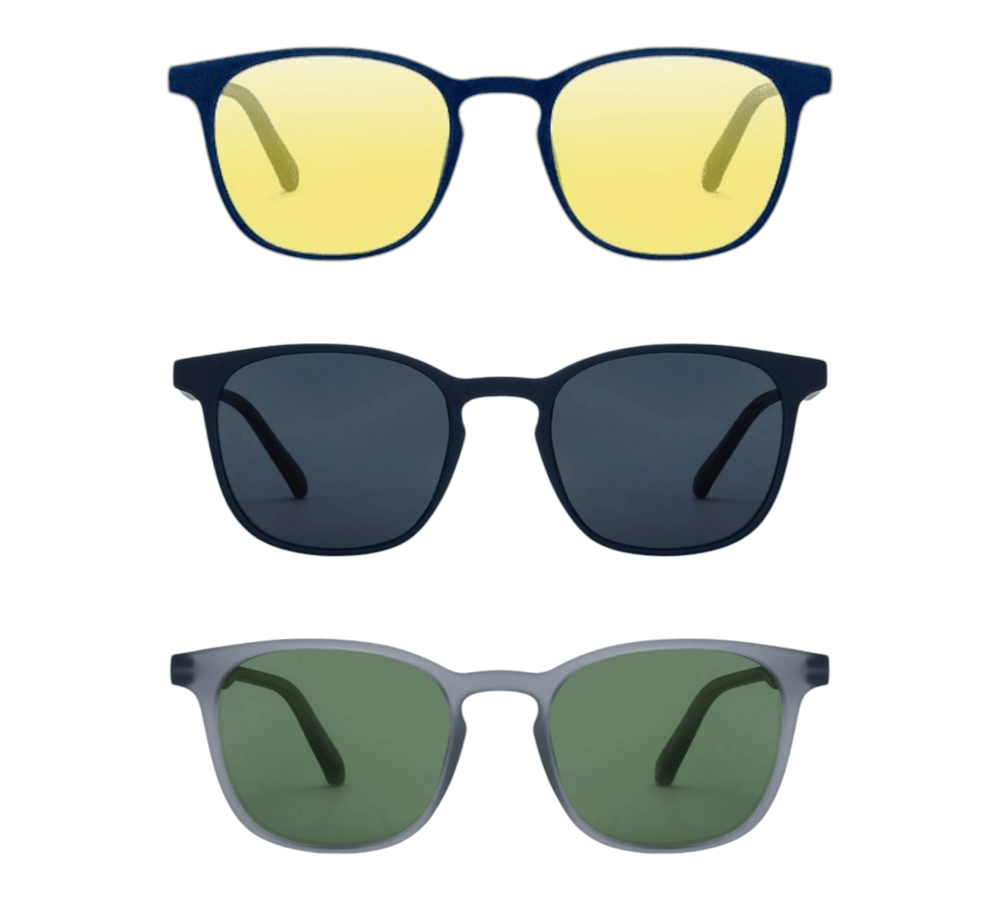 EVORA HUSTLE Polarized | PACK OF 3 | BLACK/YELLOW |BLACK | GREY - EVORA