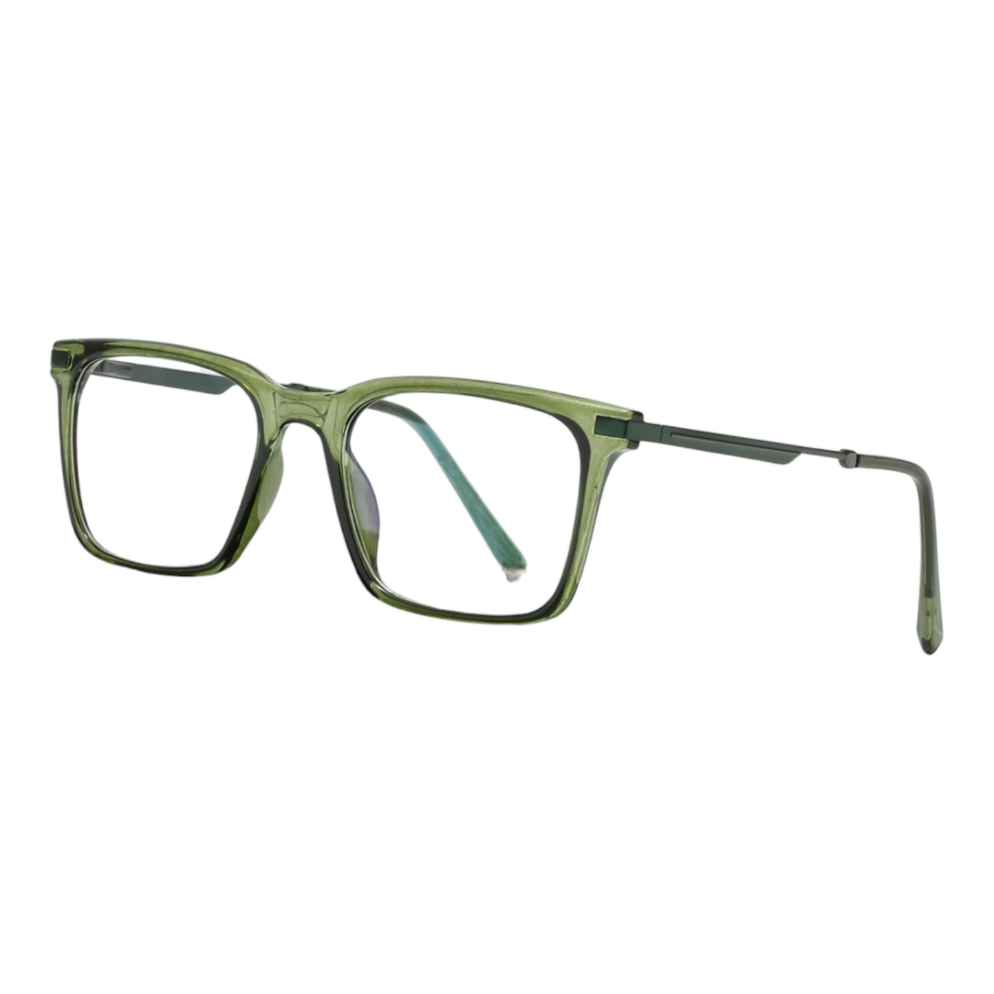 EVORA EV8803 Green Transparent Eyewear Frame | Stylish & Durable - EVORA