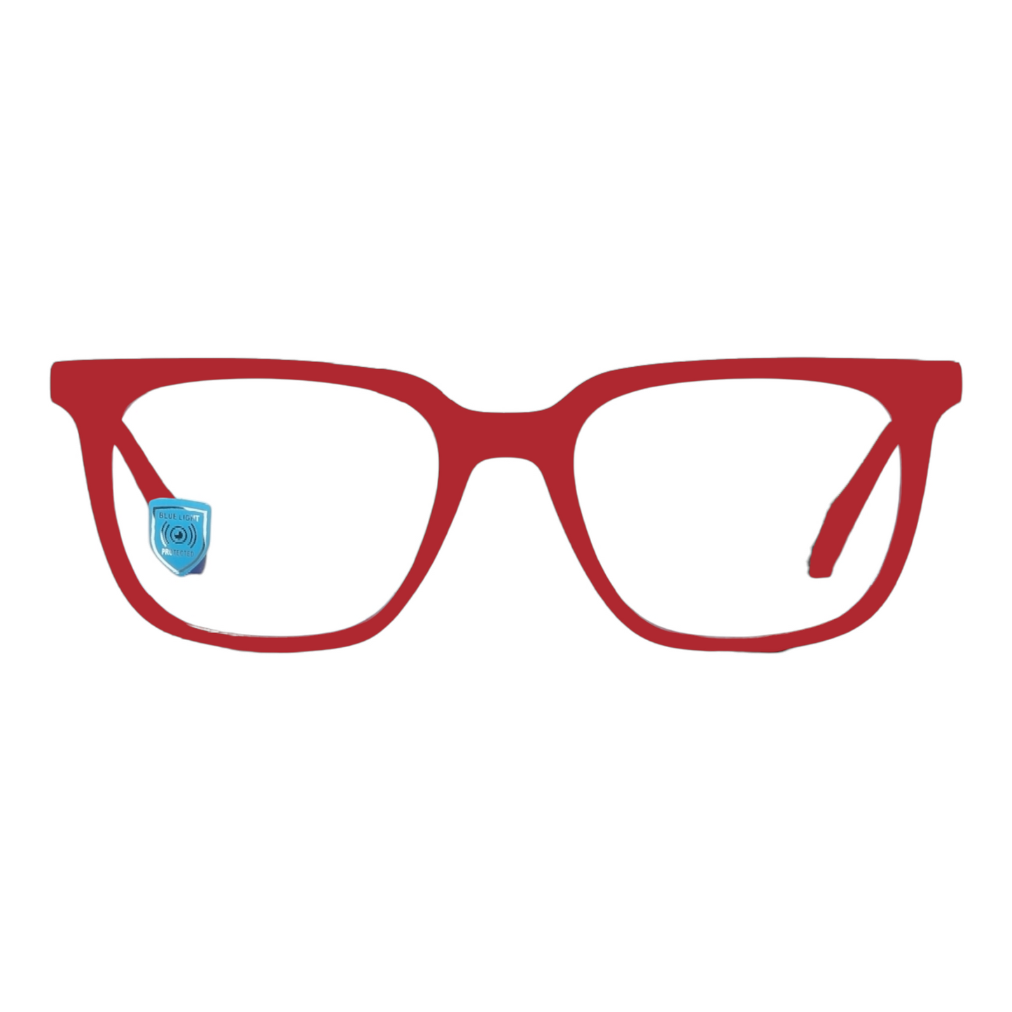 EVORA Hustle | Red Bluecut Anti-Glare Computer Glasses | Zero Power | Unisex Medium | EV6002 - EVORA