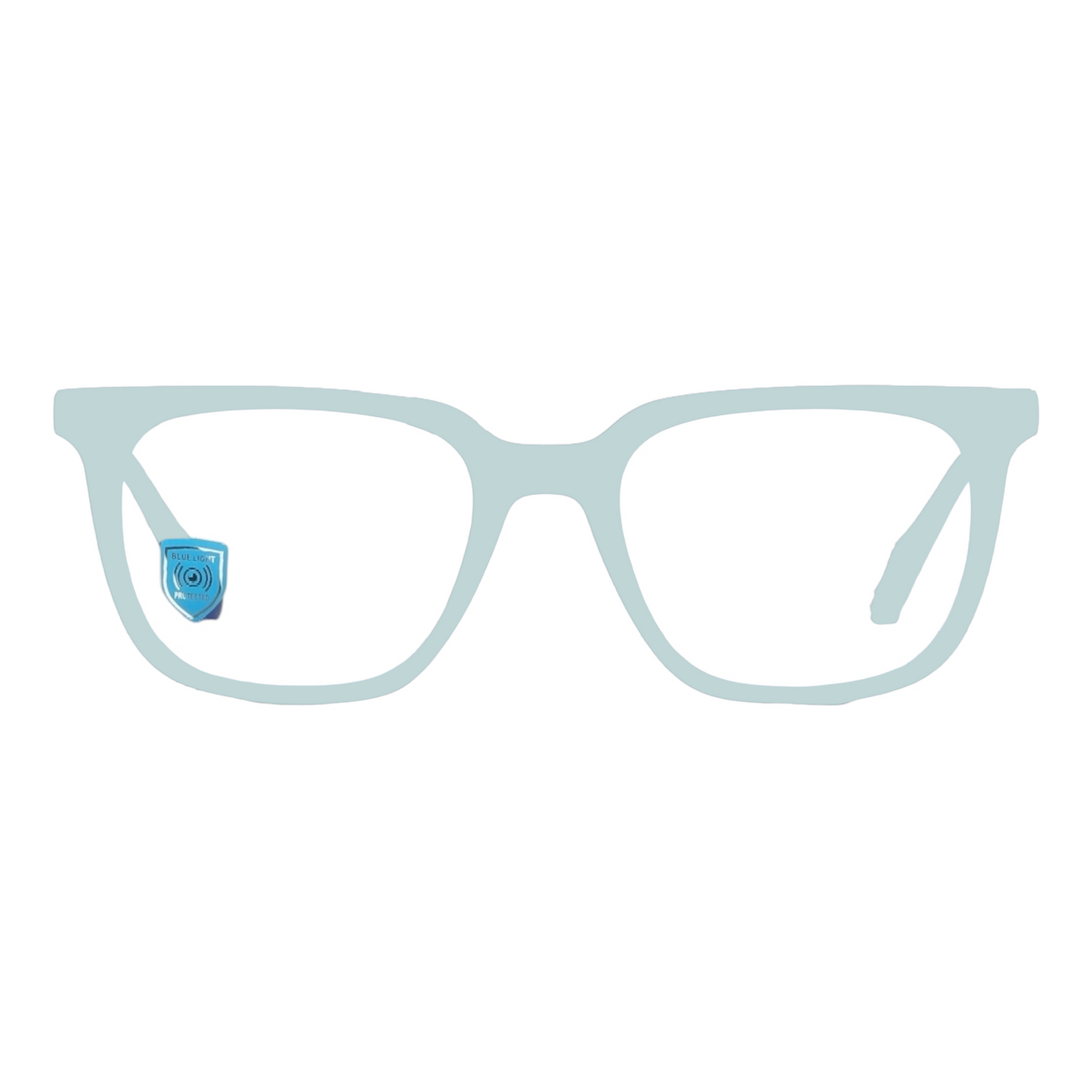 EVORA Hustle | Lake Blue Bluecut Anti-Glare Computer Glasses | Zero Power | Unisex Medium | EV6002 - EVORA