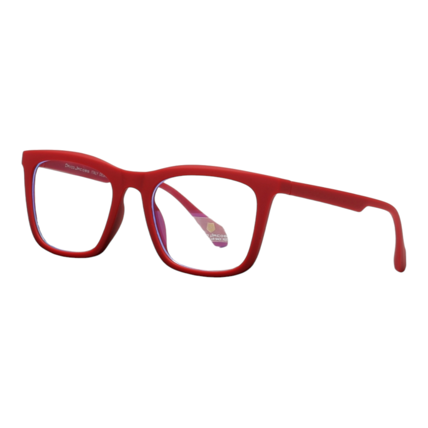 EVORA Hustle | Red Bluecut Anti-Glare Computer Glasses | Zero Power | Unisex Medium | EV6003 - EVORA