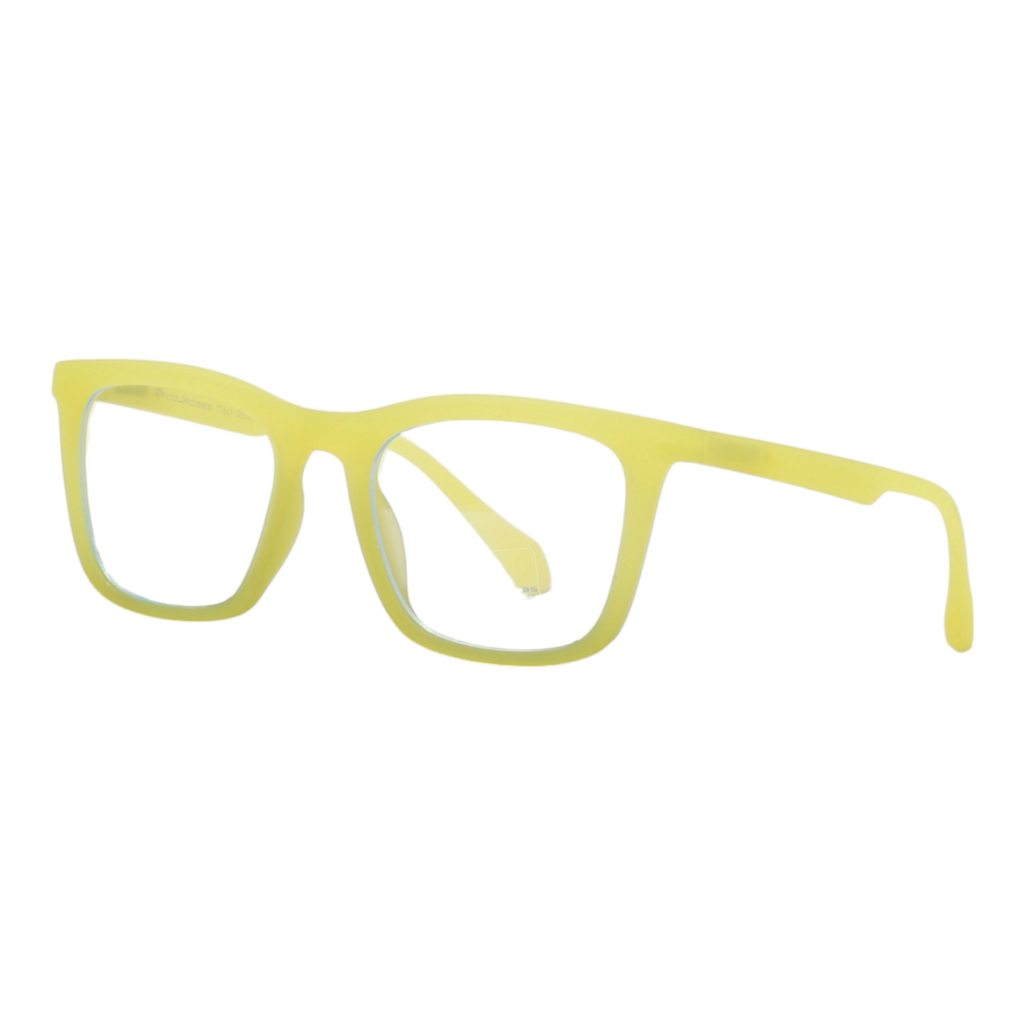 EVORA Hustle | Yellow Bluecut Anti-Glare Computer Glasses | Zero Power | Unisex Medium | EV6003 - EVORA