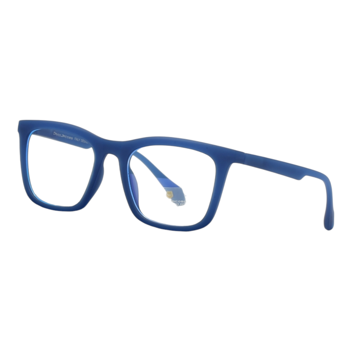 EVORA Hustle | Solid Blue Bluecut Anti-Glare Computer Glasses | Zero Power | Unisex Medium | EV6003 - EVORA