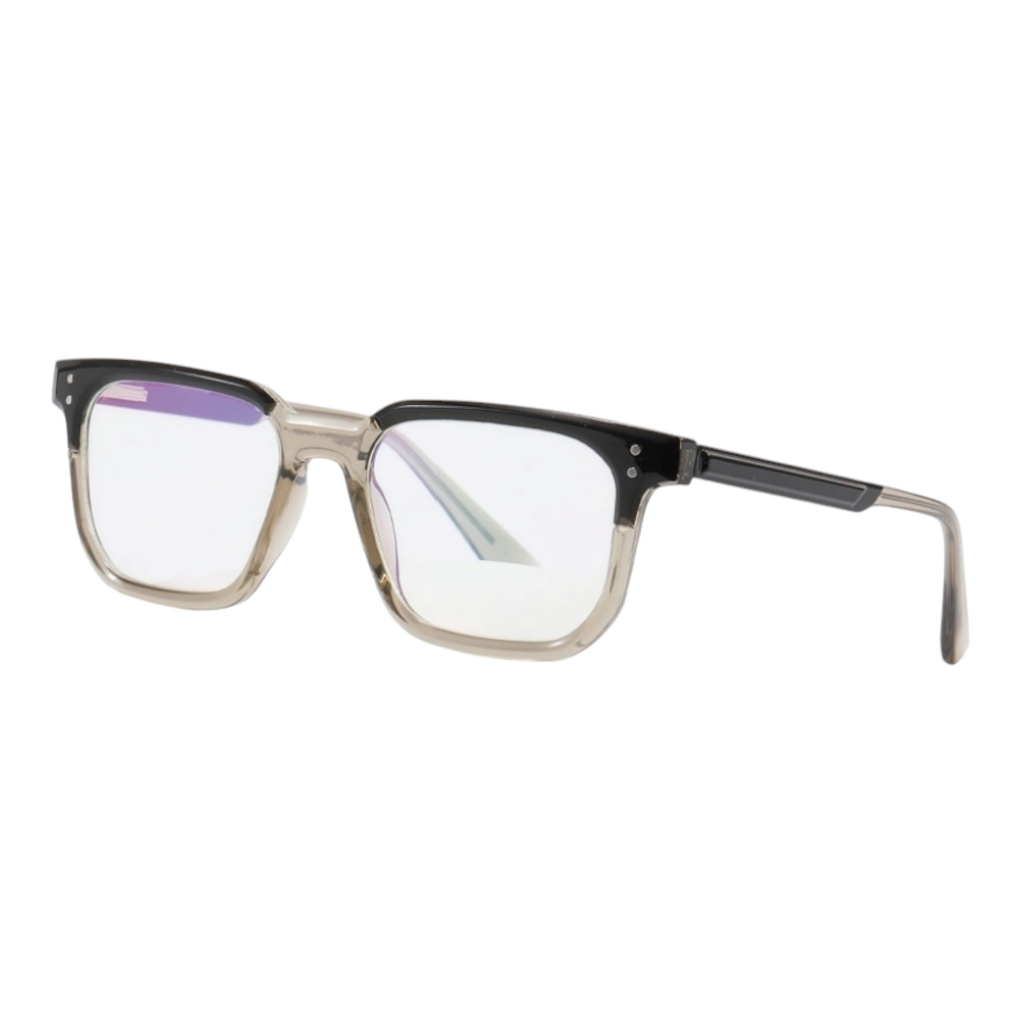 EVORA 8010 TR90 Eyewear Frame – Movie Star Bold | Dual Shade | Black/Gray | Lightweight & Durable | 50-20-140 - EVORA