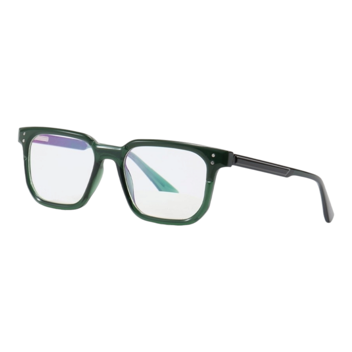 EVORA 8010 TR90 Eyewear Frame – Movie Star Bold | Dual Shade | Green | Lightweight & Durable | 50-20-140 - EVORA