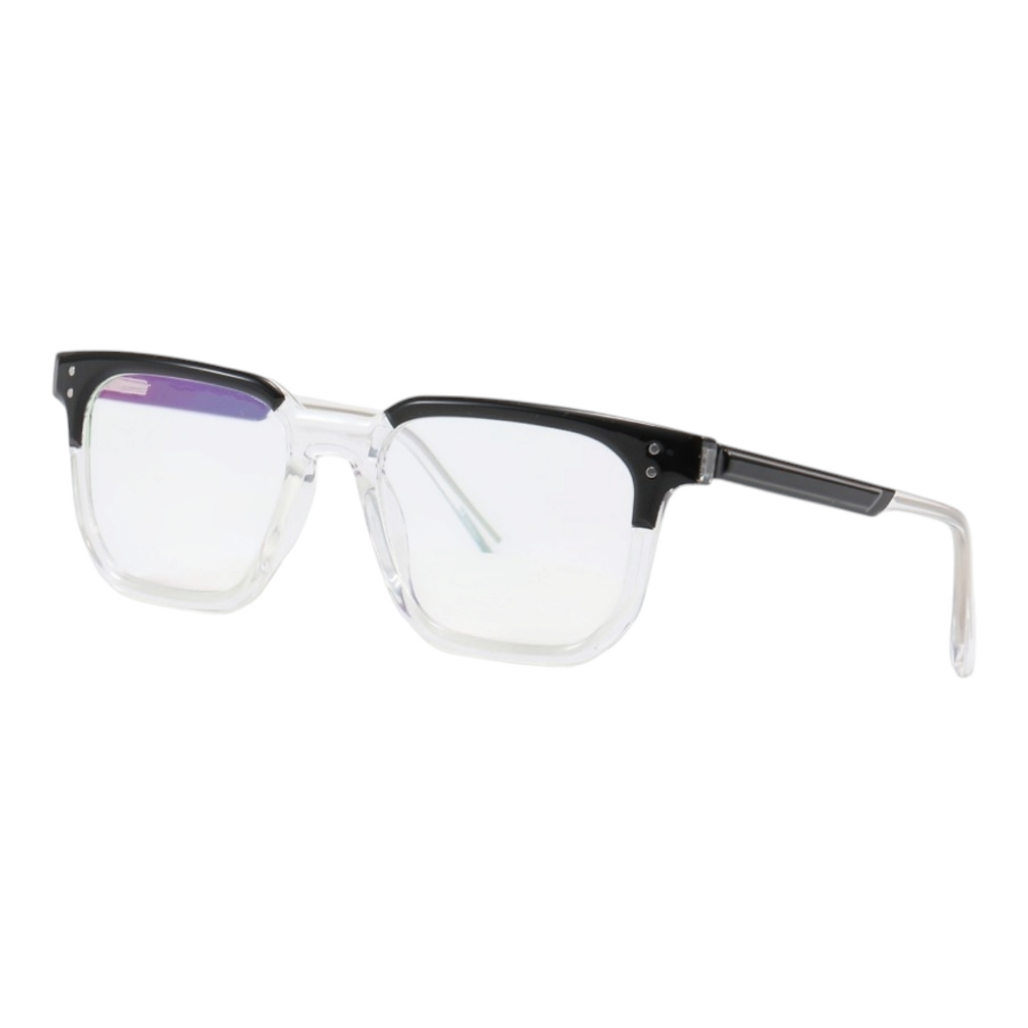 EVORA 8010 TR90 Eyewear Frame – Movie Star Bold | Dual Shade | Black/White | Lightweight & Durable | 50-20-140 - EVORA