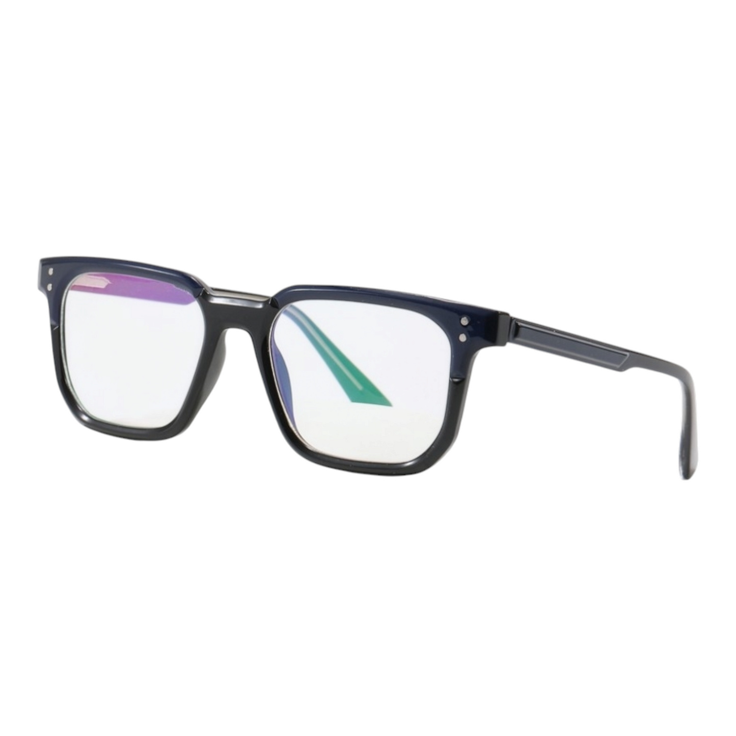 EVORA 8010 TR90 Eyewear Frame – Movie Star Bold | Dual Shade | Blue/Black | Lightweight & Durable | 50-20-140 - EVORA