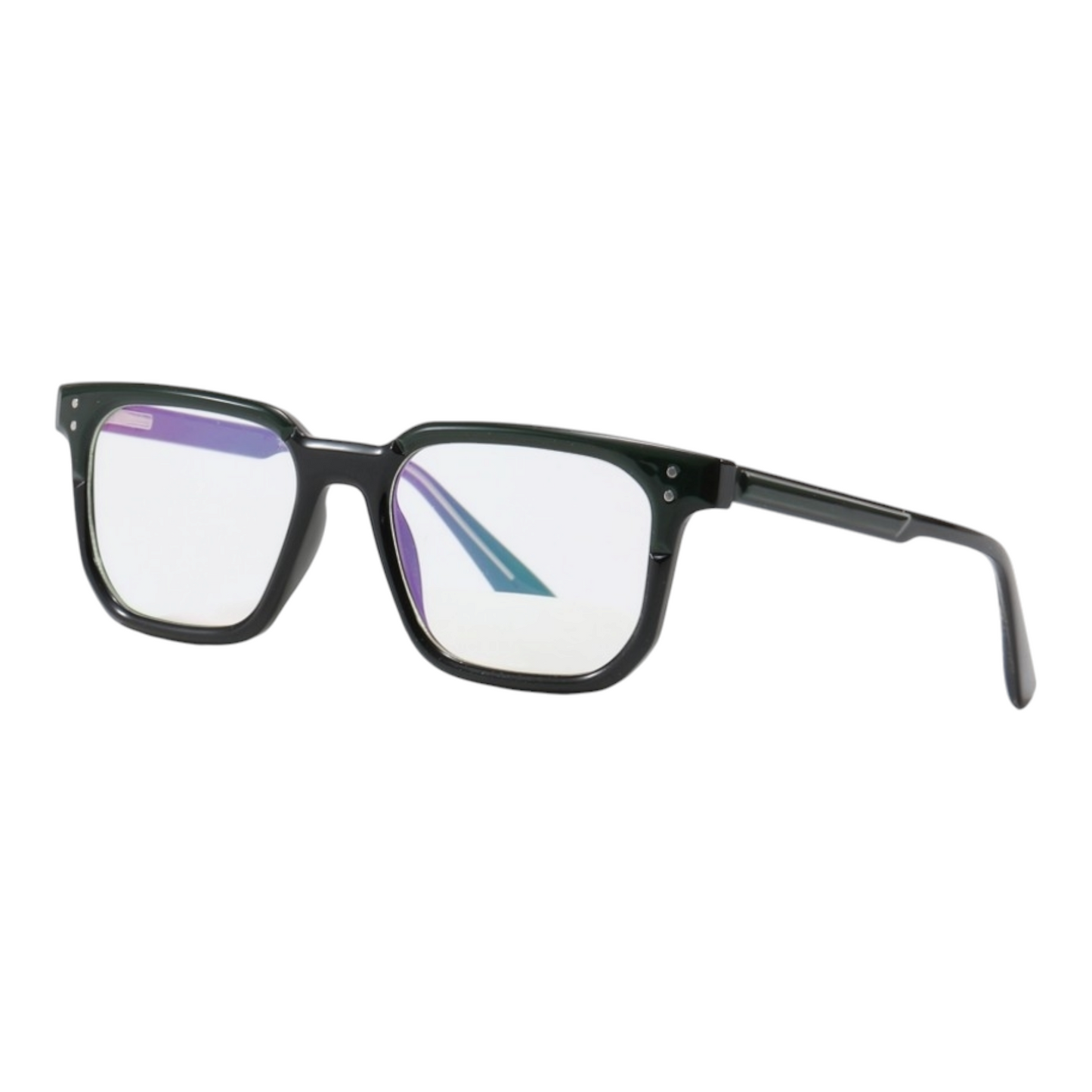 EVORA 8010 TR90 Eyewear Frame – Movie Star Bold | Dual Shade | Green/Black | Lightweight & Durable | 50-20-140 - EVORA