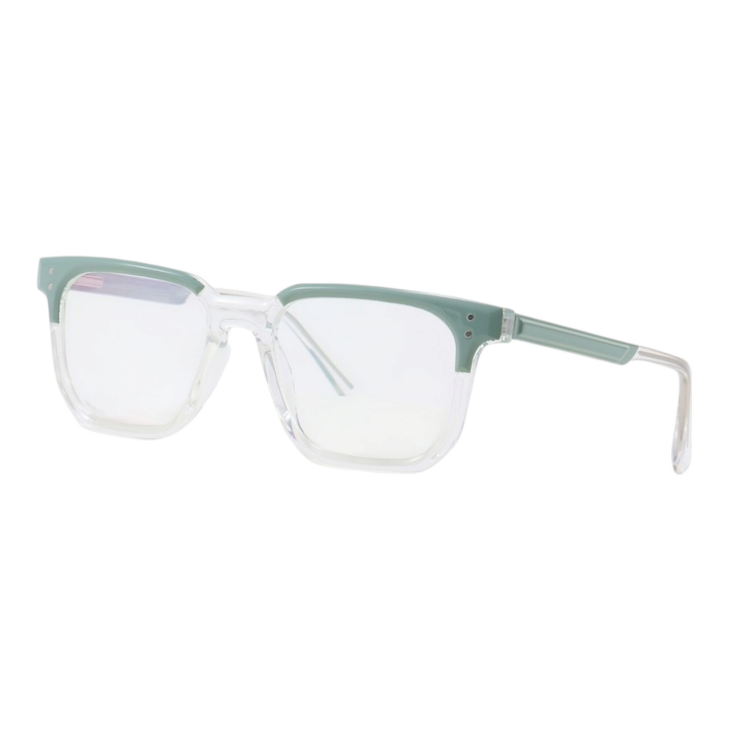 EVORA 8010 TR90 Eyewear Frame – Movie Star Bold | Dual Shade | Green/White | Lightweight & Durable | 50-20-140 - EVORA
