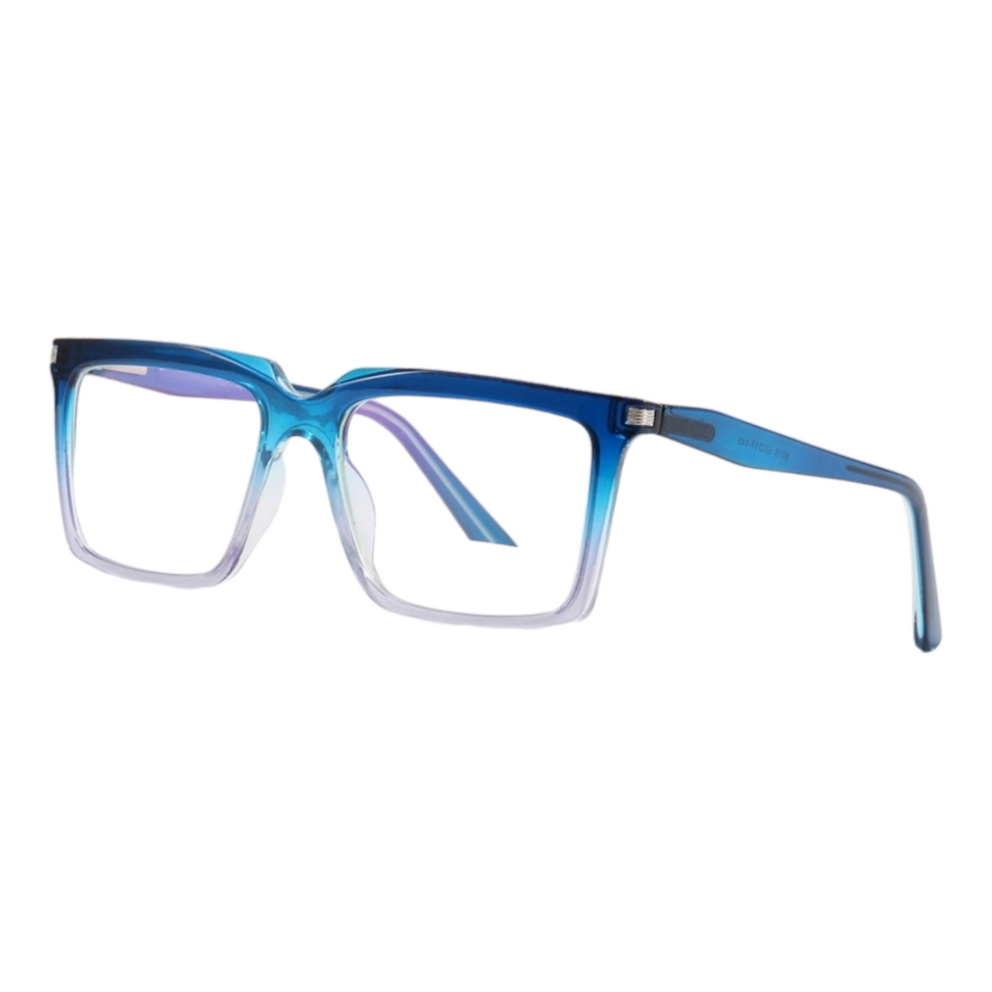 EVORA 8015 TR90 Eyewear Frame – Movie Star Bold | Transparent Blue/White | Lightweight & Durable | 50-17-145 - EVORA