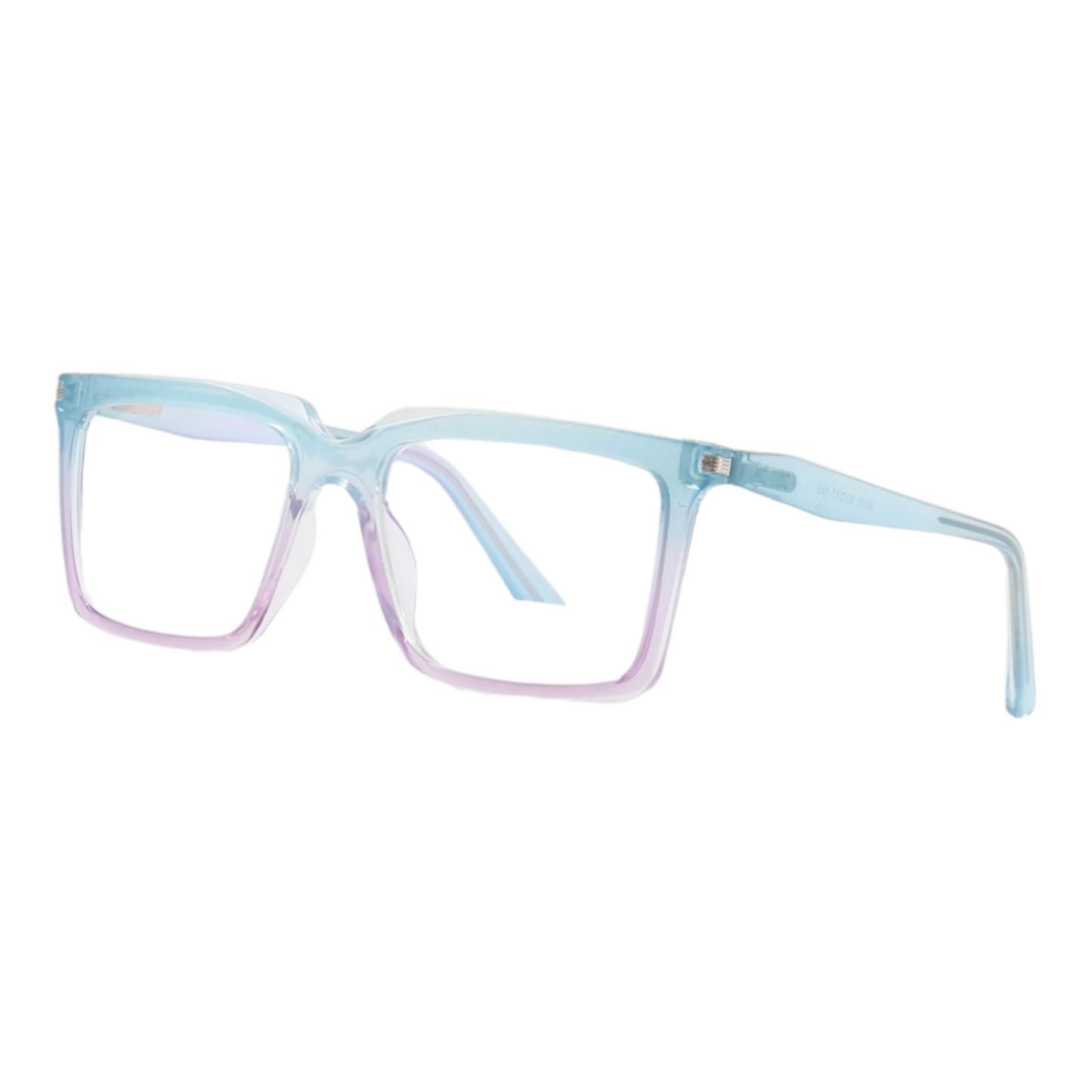 EVORA 8015 TR90 Eyewear Frame – Movie Star Bold | Transparent Blue/Pink | Lightweight & Durable | 50-17-145 - EVORA