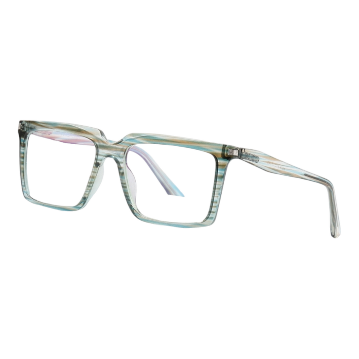 EVORA 8015 TR90 Eyewear Frame – Movie Star Bold | Green/Blue | Lightweight & Durable | 50-17-145 - EVORA