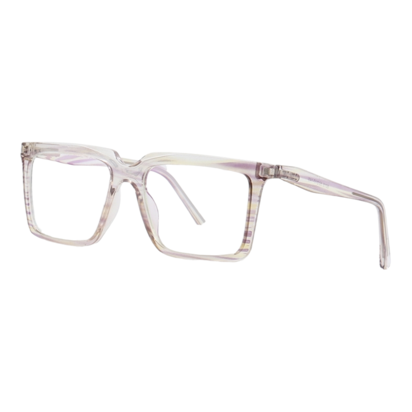 EVORA 8015 TR90 Eyewear Frame – Movie Star Bold | Transparent Brown/White | Lightweight & Durable | 50-17-145 - EVORA