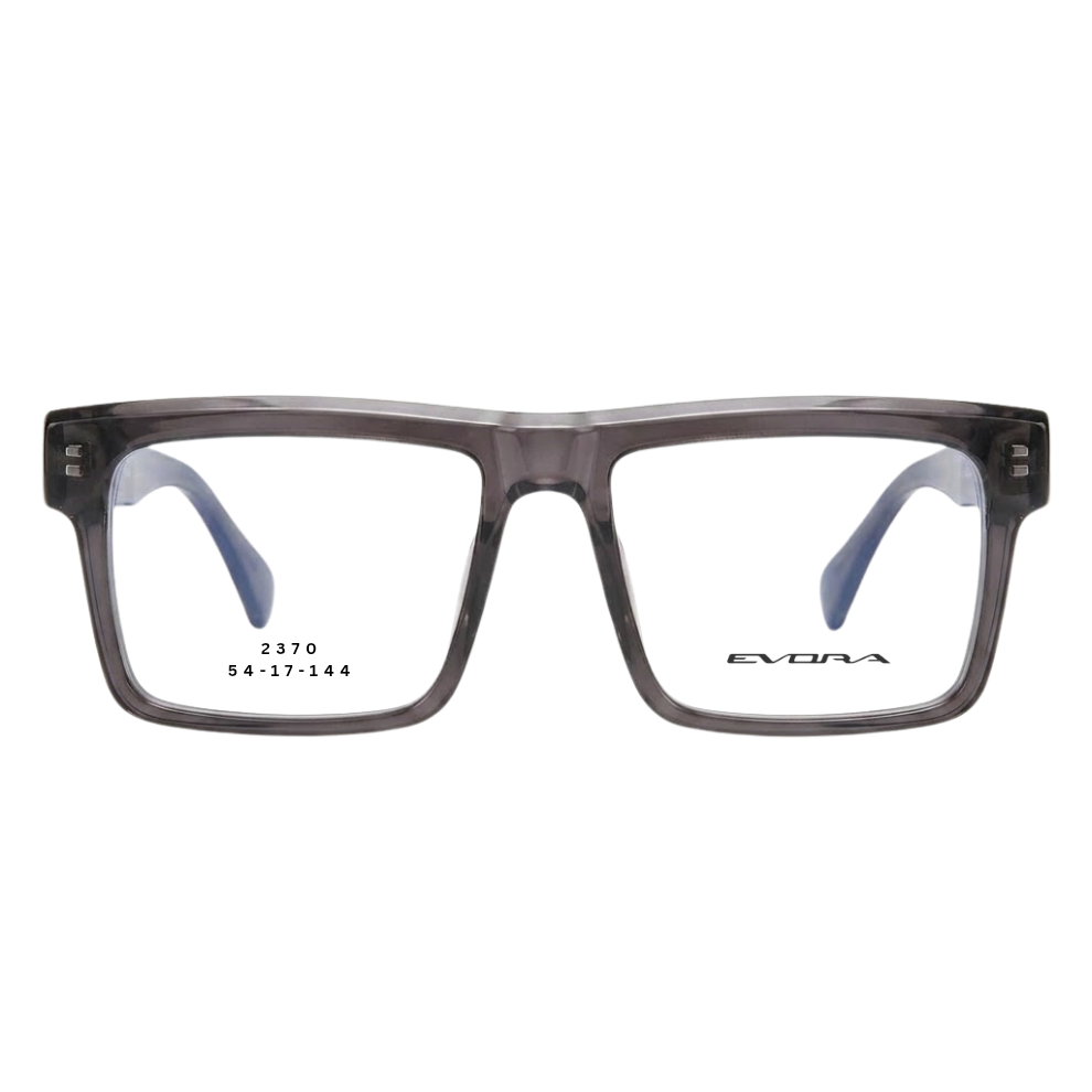 EVORA 2370 Crystal Smoke Rectangular Eyeglasses