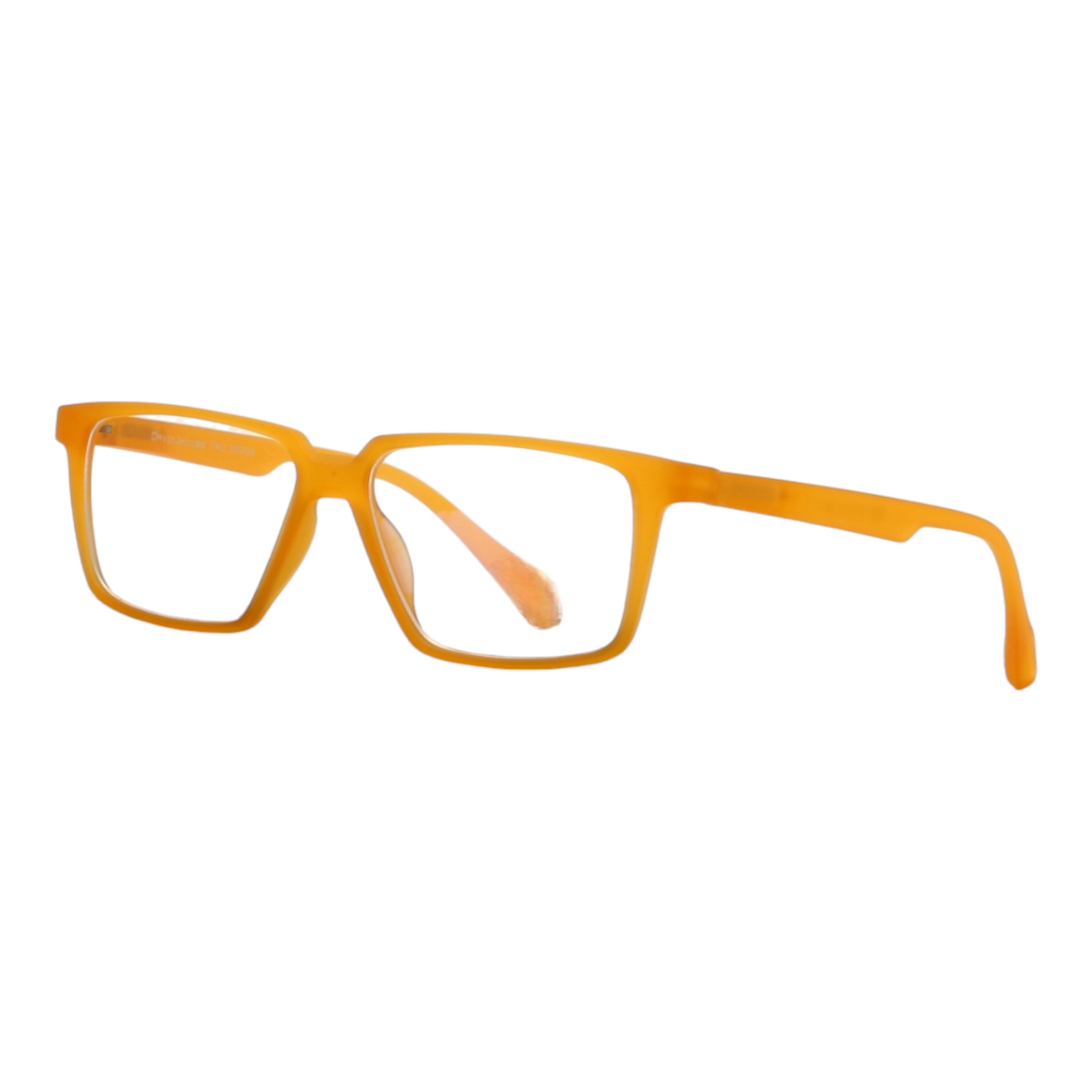 EVORA Hustle | Orange Bluecut Anti-Glare Computer Glasses | Zero Power | Unisex Medium | EV6001 - EVORA