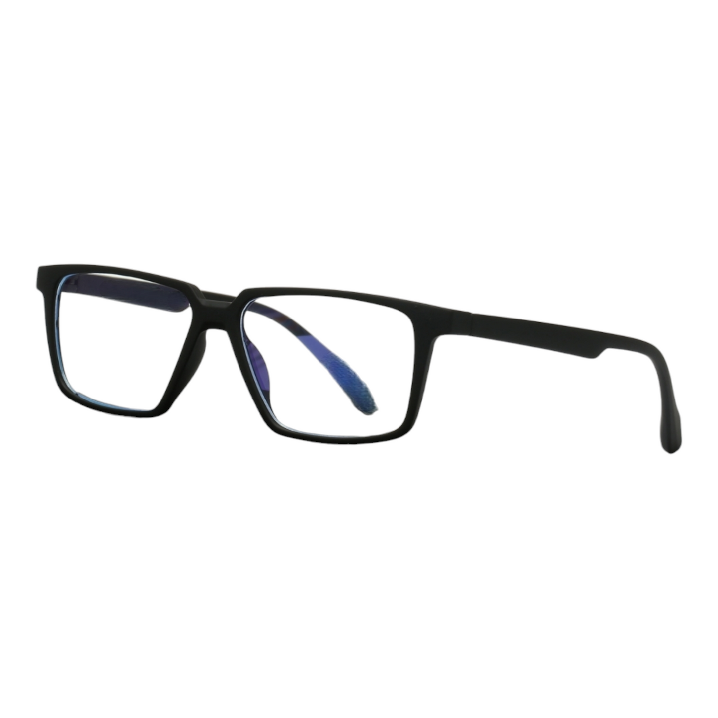 EVORA Hustle | Black Bluecut Anti-Glare Computer Glasses | Zero Power | Unisex Medium | EV6001 - EVORA