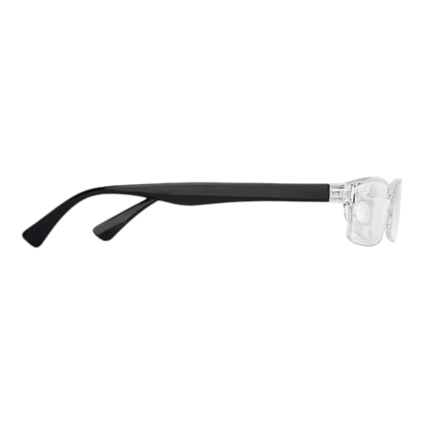 EVORA Readers | Crystal Transparent Half Rim Rectangle - EVORA