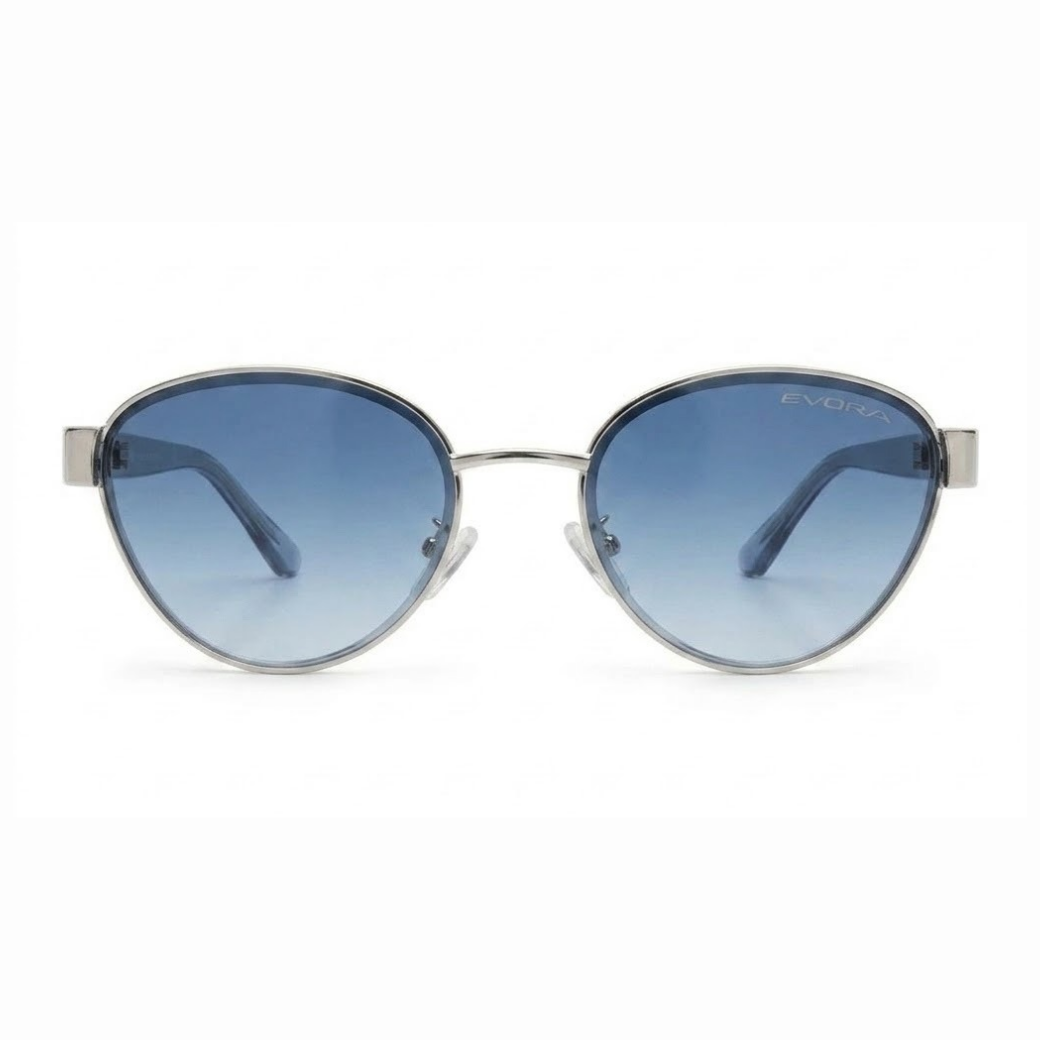 EVORA Celeste – Silver Blue Gradient Premium Sunglasses