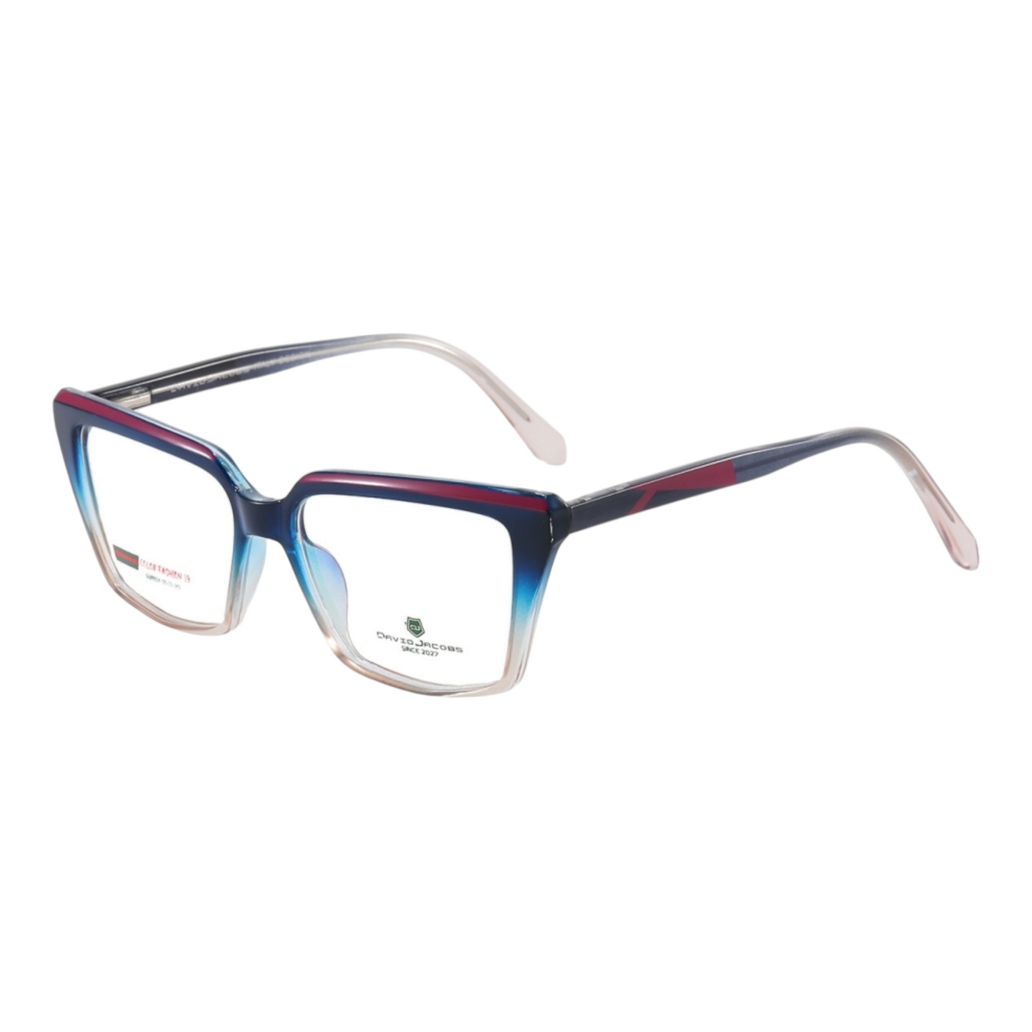 EVORA X David Jacobs GW9904 Premium Cat-Eye Eyewear for Women – Elegant TR90 Optical Frames | Size 53-15-145 | Blue Cut Lenses Compatible - EVORA