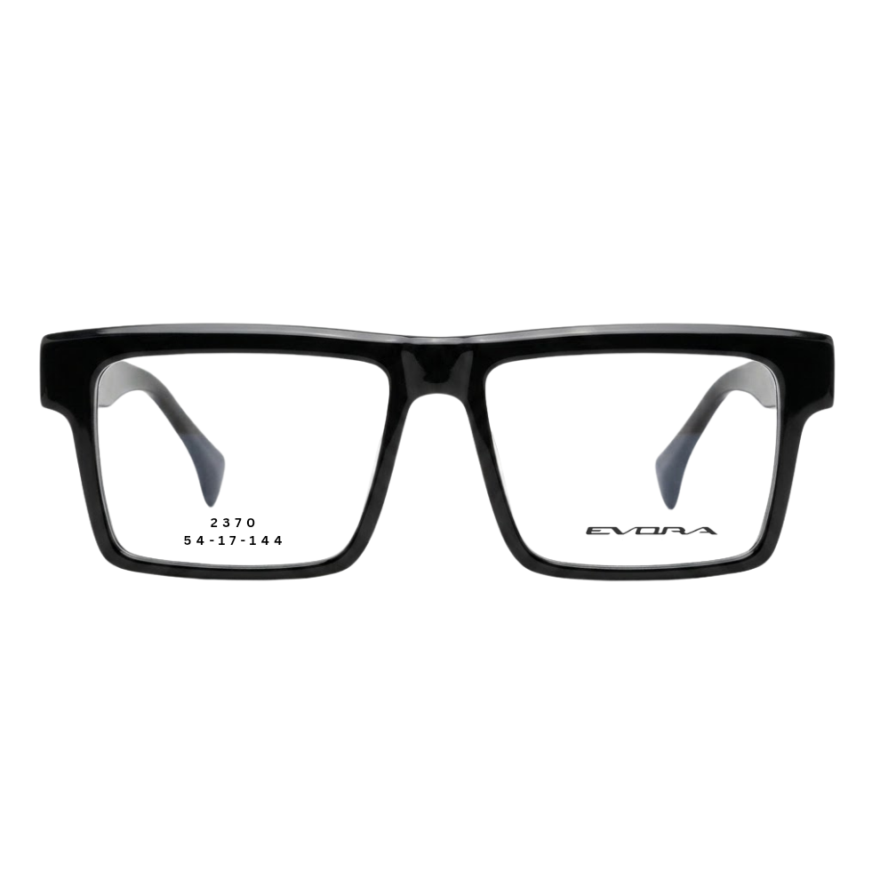 EVORA 2370 Black Rectangular Eyeglasses