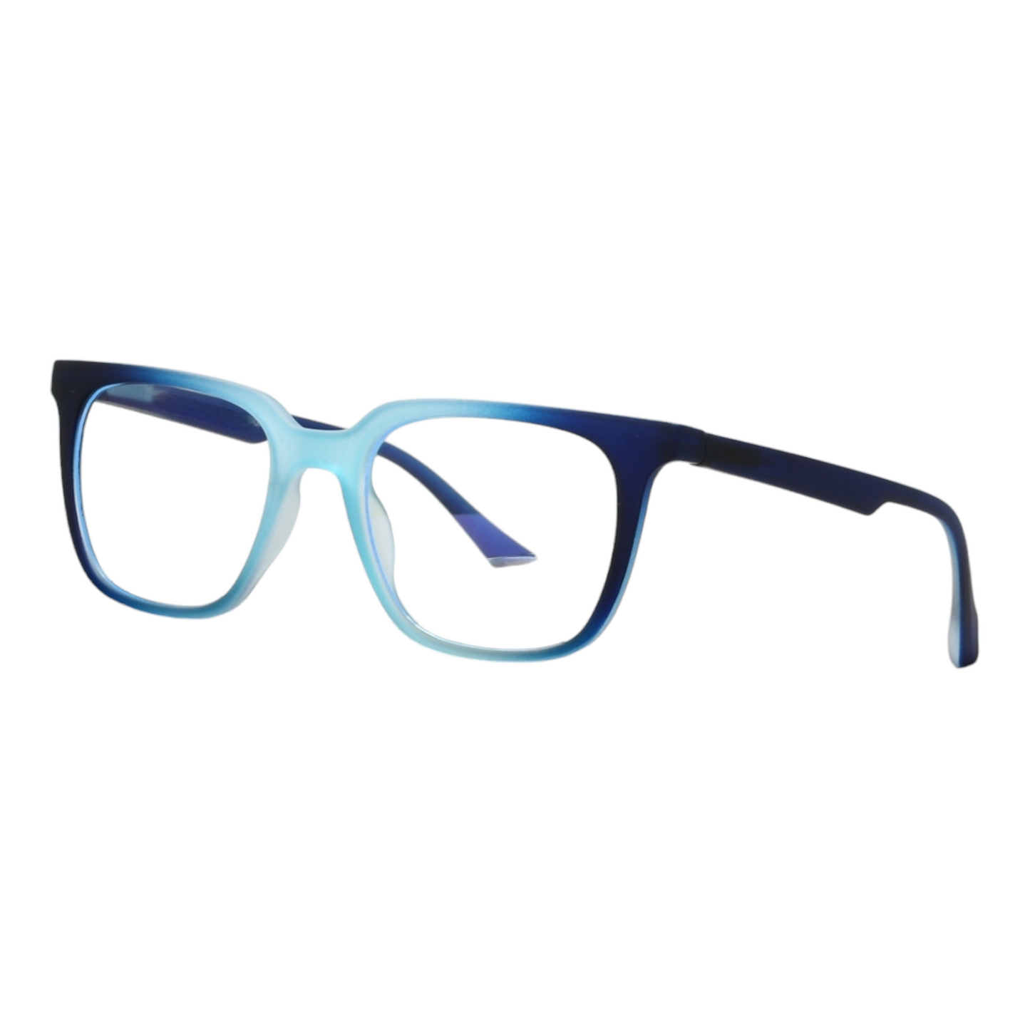 EVORA Hustle | Blue Transparent Bluecut Anti-Glare Computer Glasses | Zero Power | Unisex Medium | EV6002 - EVORA