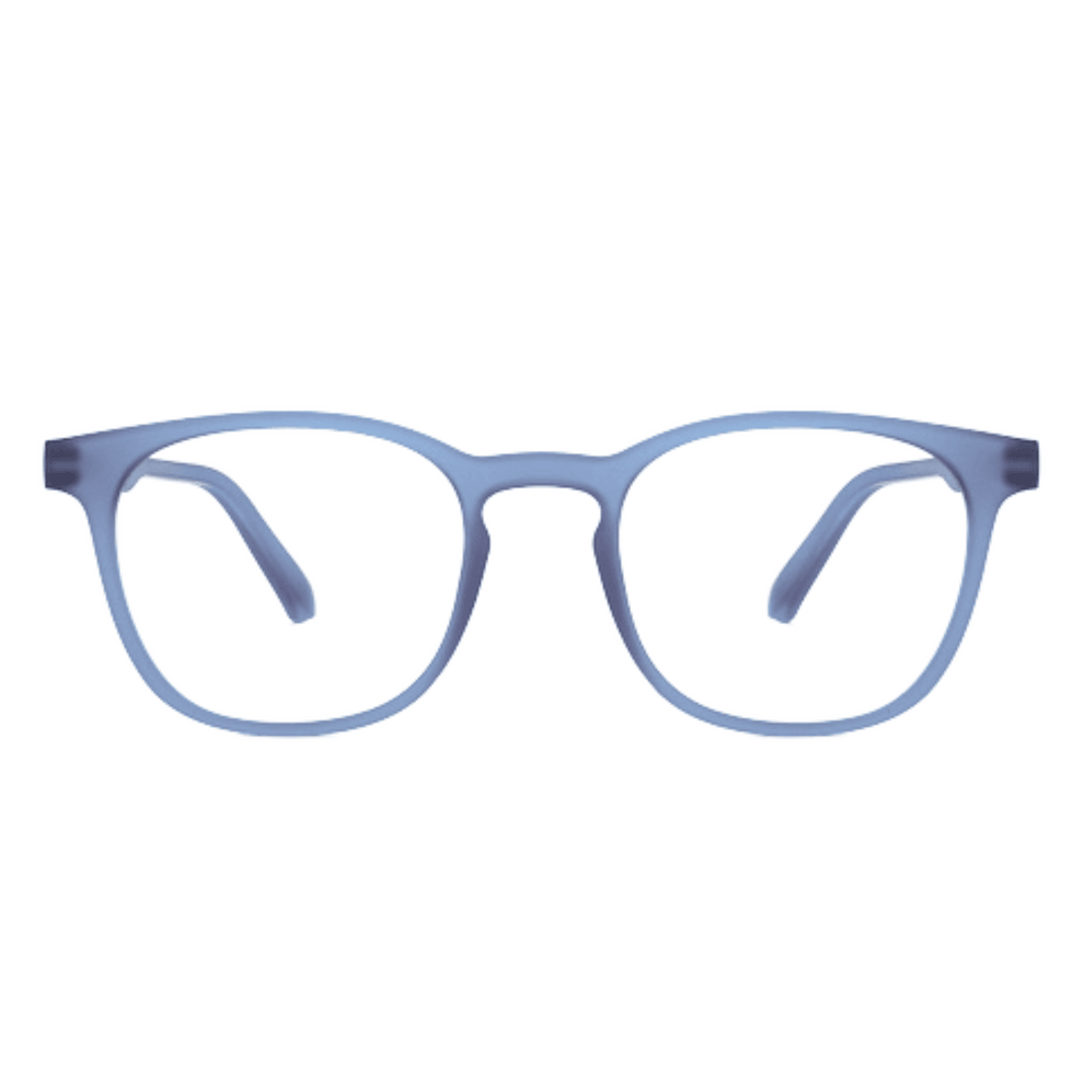 EVORA Hustle | Ocean Blue | Zero Power Bluecut AntiGlare Computer Glasses | For Men & Women | Medium | EV10001 - EVORA