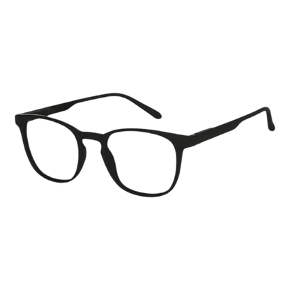 EVORA Hustle | Black | Zero Power Bluecut AntiGlare Computer Glasses | For Men & Women | Medium | EV10001 - EVORA