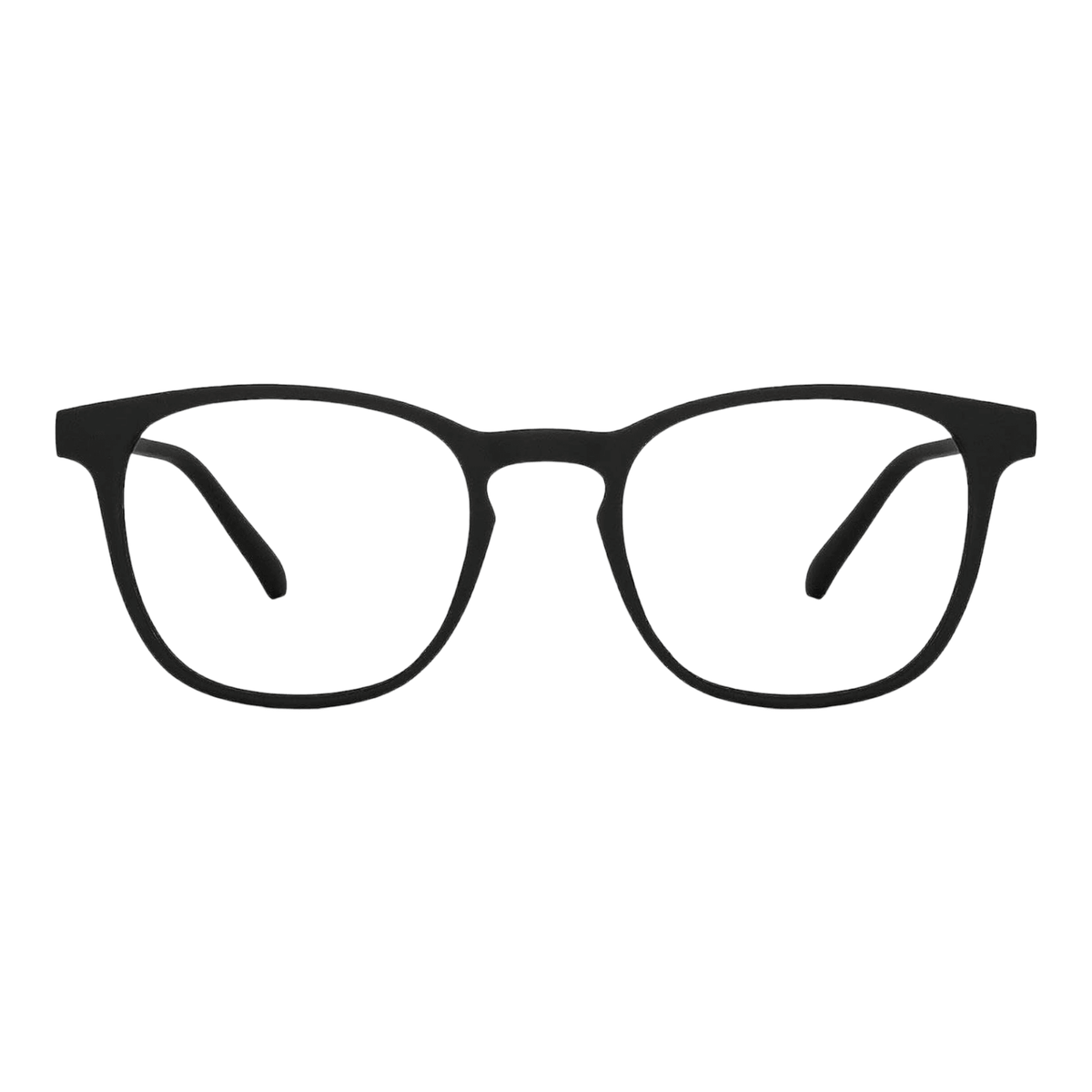EVORA Hustle | Black | Zero Power Bluecut AntiGlare Computer Glasses | For Men & Women | Medium | EV10001 - EVORA