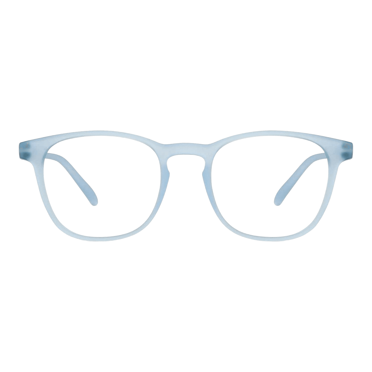 EVORA Hustle | Sky Blue |Zero Power Bluecut AntiGlare Computer Glasses | For Men & Women | Medium | EV10001 - EVORA