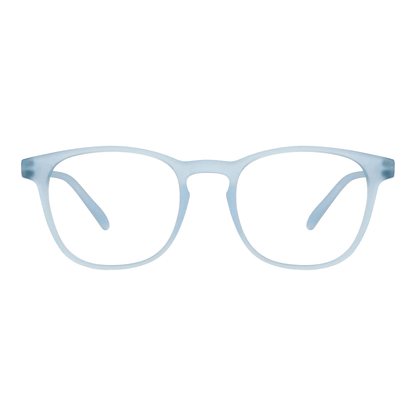EVORA Hustle | Sky Blue |Zero Power Bluecut AntiGlare Computer Glasses | For Men & Women | Medium | EV10001 - EVORA