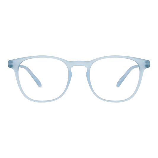 EVORA Hustle | Sky Blue |Zero Power Bluecut AntiGlare Computer Glasses | For Men & Women | Medium | EV10001 - EVORA