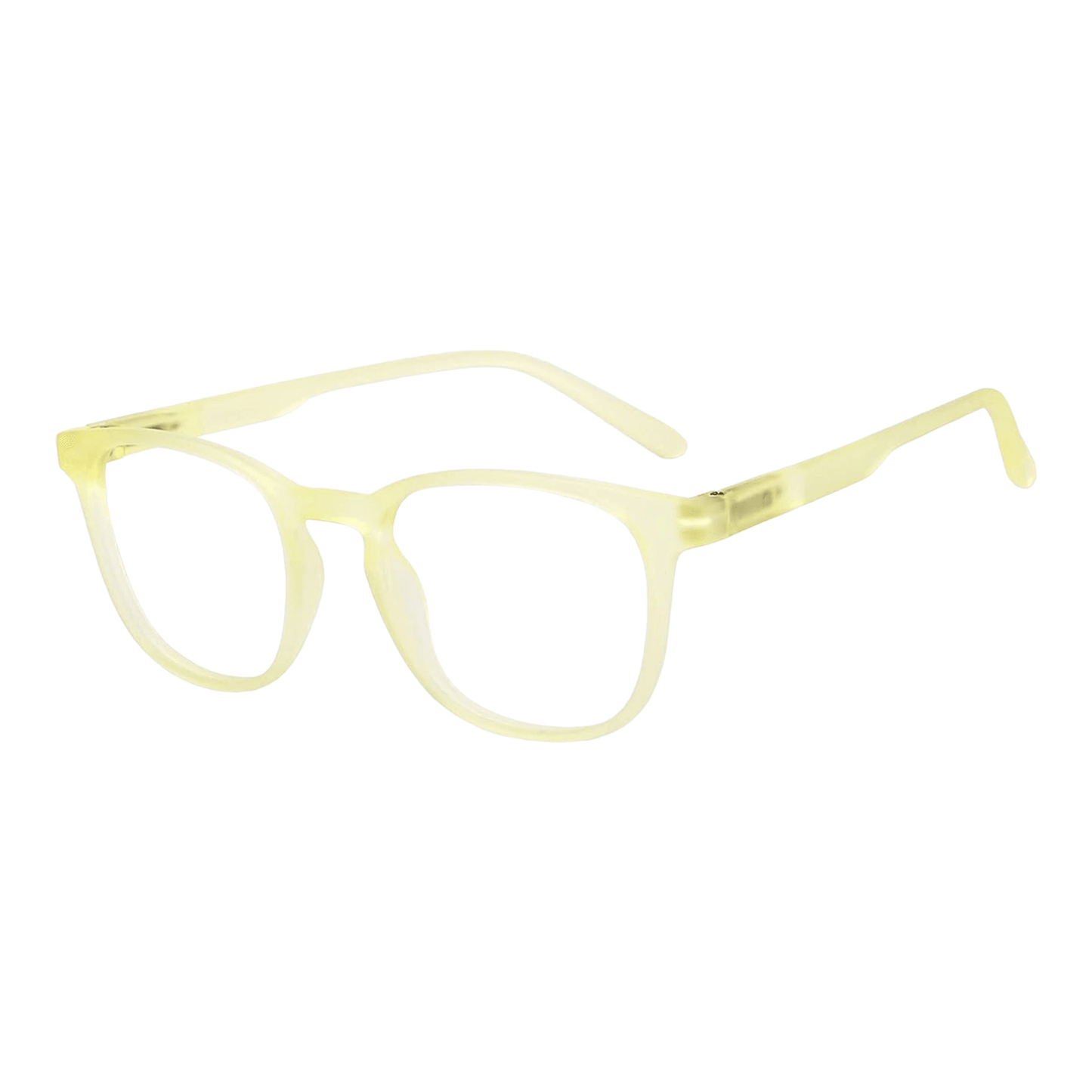 EVORA Hustle | Yellow | Zero Power Bluecut AntiGlare Computer Glasses | For Men & Women | Medium | EV10001