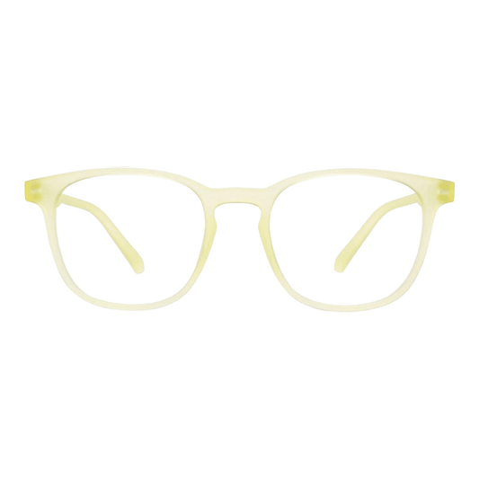 EVORA Hustle | Yellow | Zero Power Bluecut AntiGlare Computer Glasses | For Men & Women | Medium | EV10001