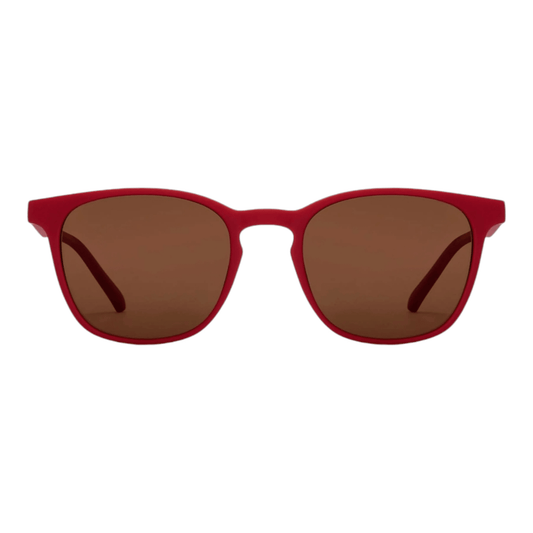 EVORA Hustle | Polarized Sunglass with UV Protection| Red | UNISEX | Full Rim Wayfarer