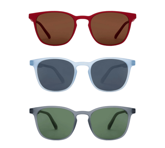 EVORA HUSTLE Polarized | PACK OF 3 | RED | SKY BLUE | GREY