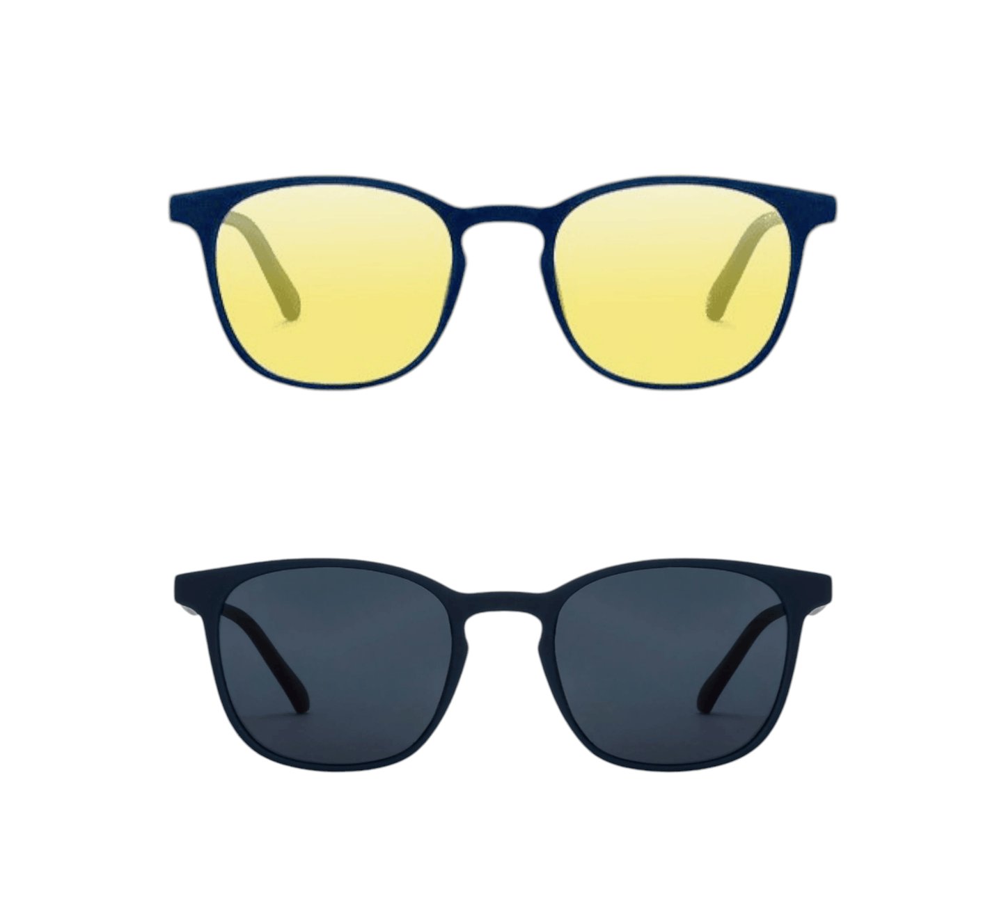 EVORA HUSTLE Polarized | PACK OF 2 | BLACK/YELLOW + BLACK