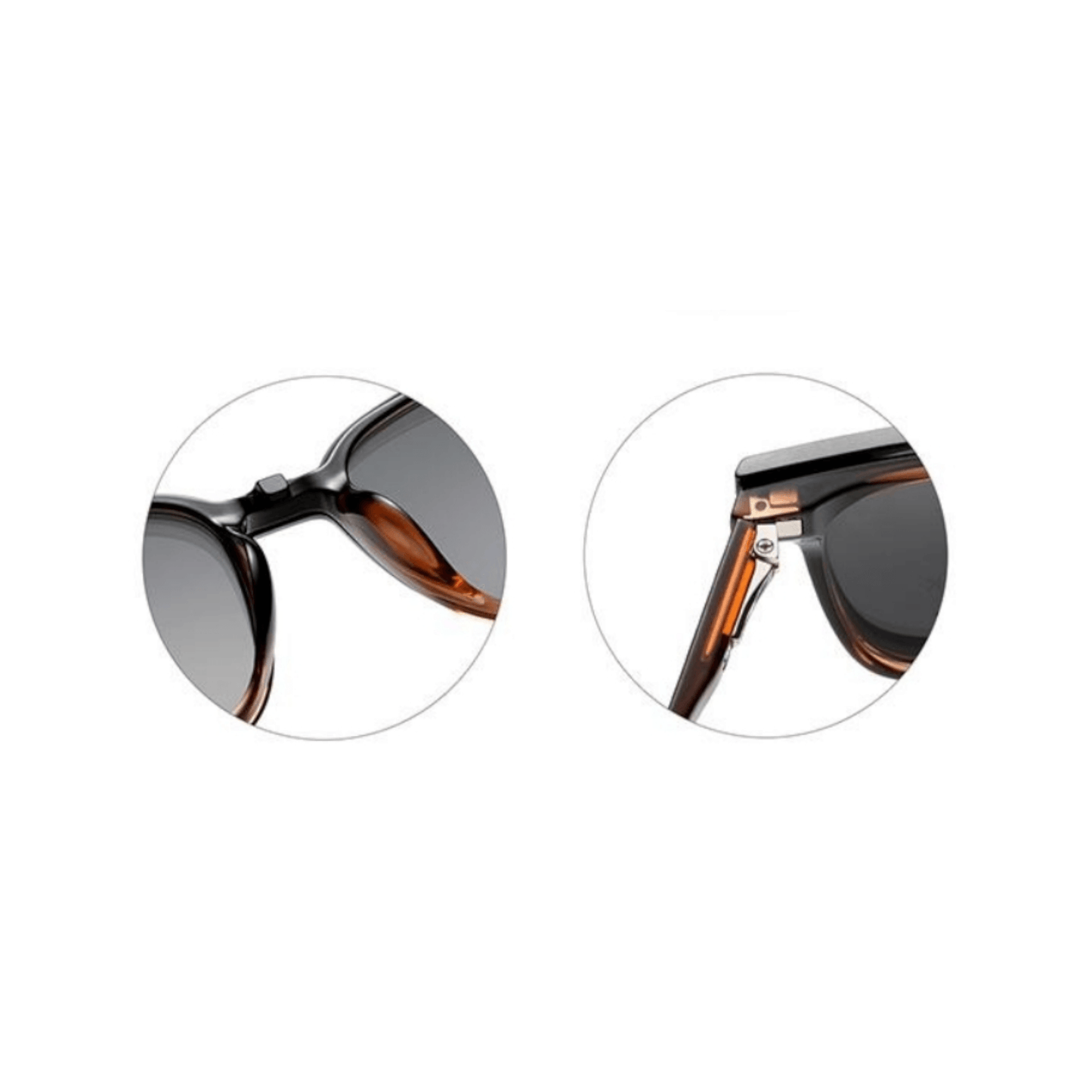 Grey Jack Clip On | Magnetic On Sunglasses Frame | GJ6201 | Brown | 52-19-143