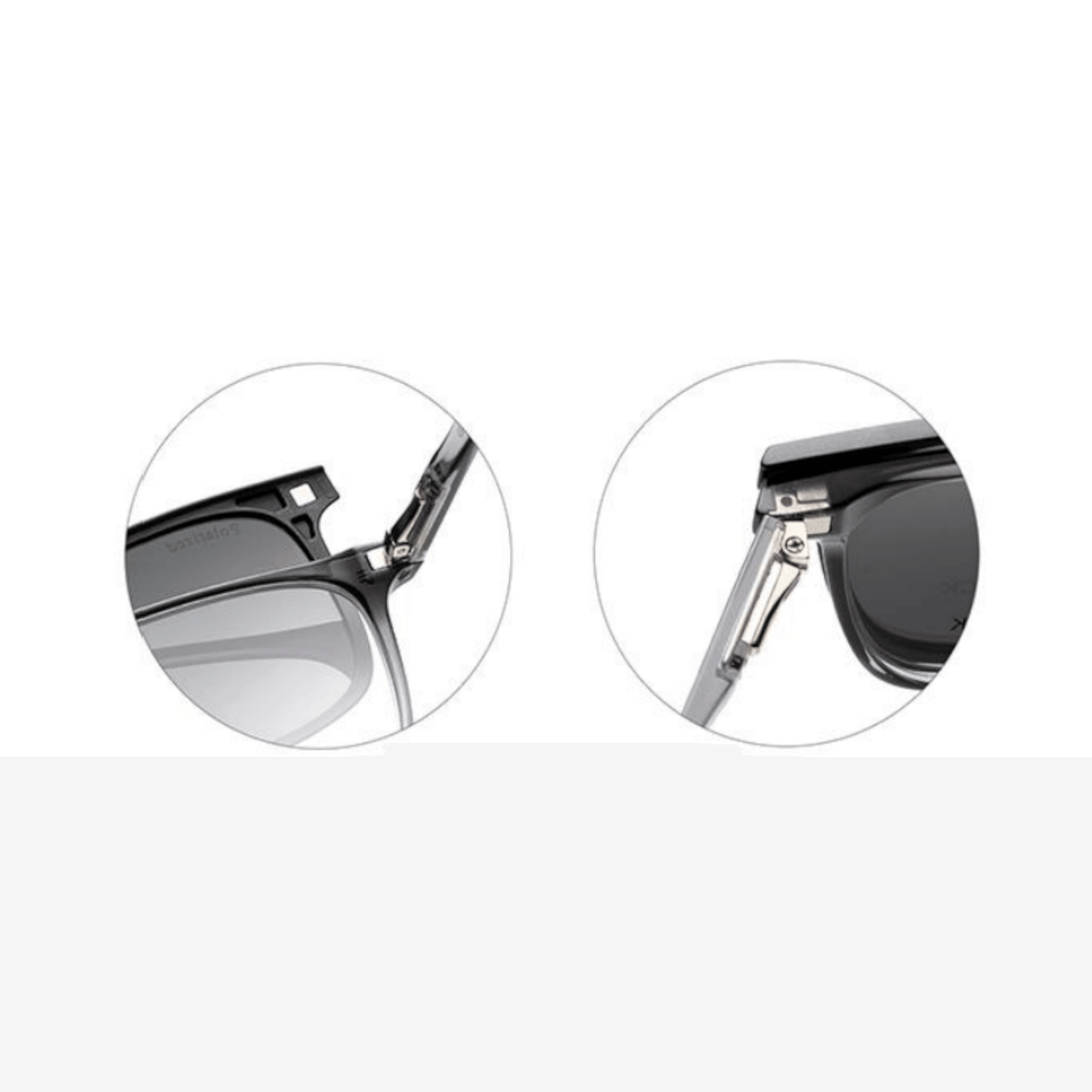 Grey Jack Clip On | Magnetic On Sunglasses Frame | GJ6201 | Grey | 52-19-143