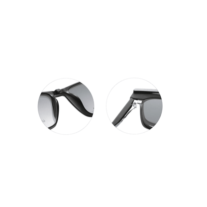 Grey Jack Clip On | Magnetic On Sunglasses Frame | GJ6202 | Matte Black | 53-18-143