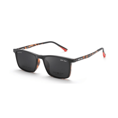 Grey Jack Clip On | Magnetic On Sunglasses Frame | GJ6202 | DEMI | 53-18-143