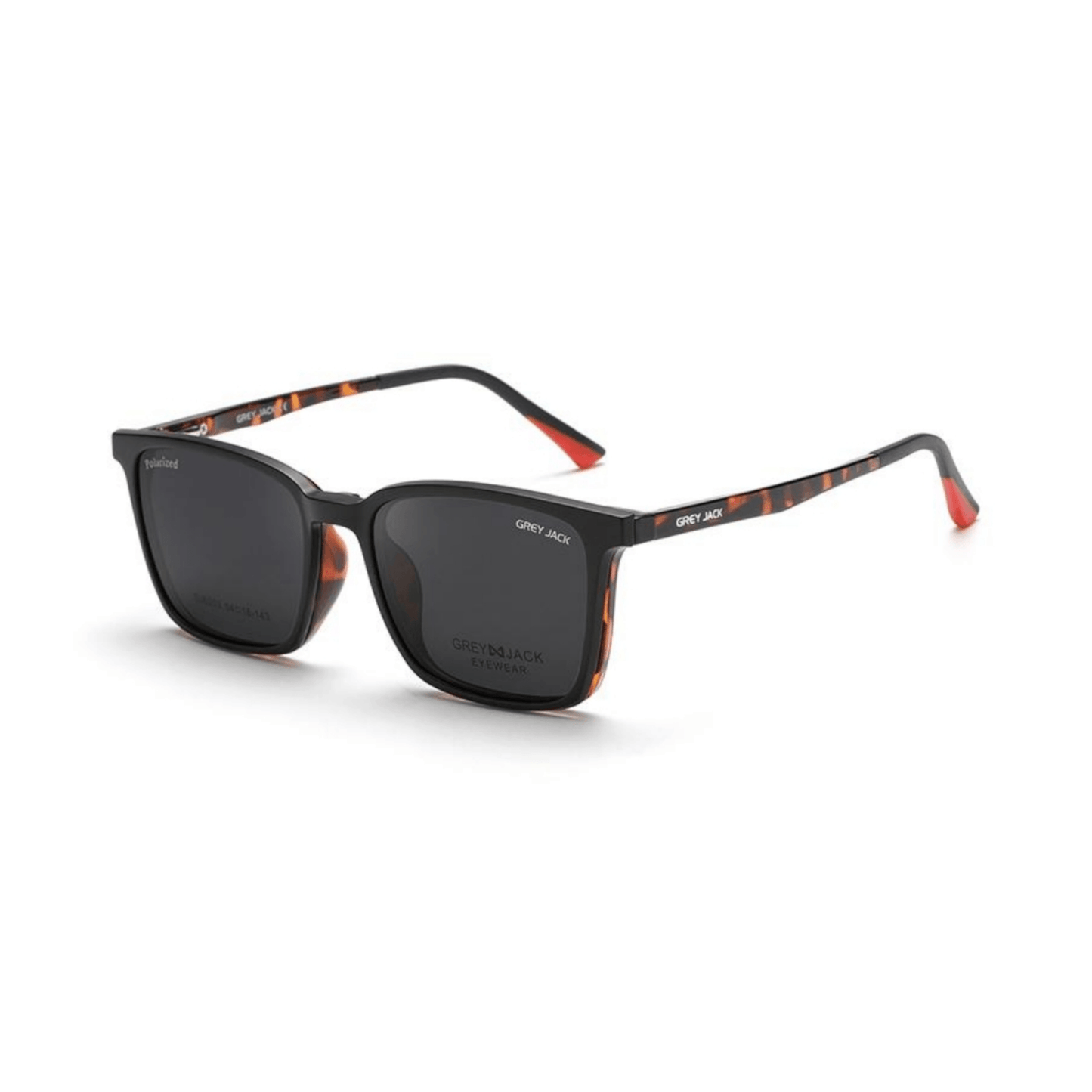 Grey Jack Clip On | Magnetic On Sunglasses Frame | GJ6203 | DEMI | 54-18-143