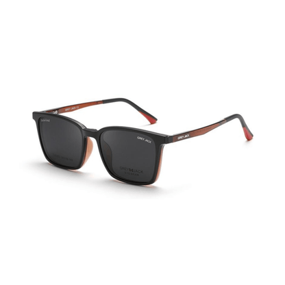 Grey Jack Clip On | Magnetic On Sunglasses Frame | GJ6203 | Brown | 54-18-143