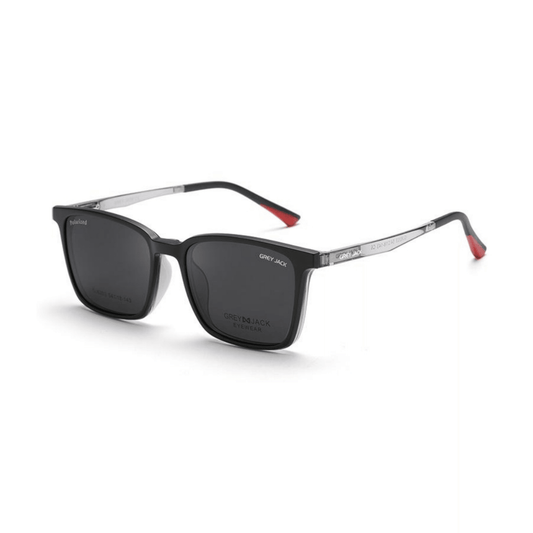 Grey Jack Clip On | Magnetic On Sunglasses Frame | GJ6203 | Grey | 54-18-143