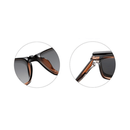 Grey Jack Clip On | Magnetic On Sunglasses Frame | GJ6204 | Brown | 54-17-143