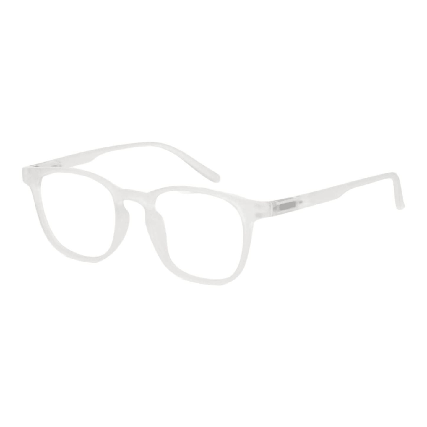 EVORA Hustle | Matte White | Zero Power Bluecut AntiGlare Computer Glasses | For Men & Women | Medium | EV10001 | Dark Blue