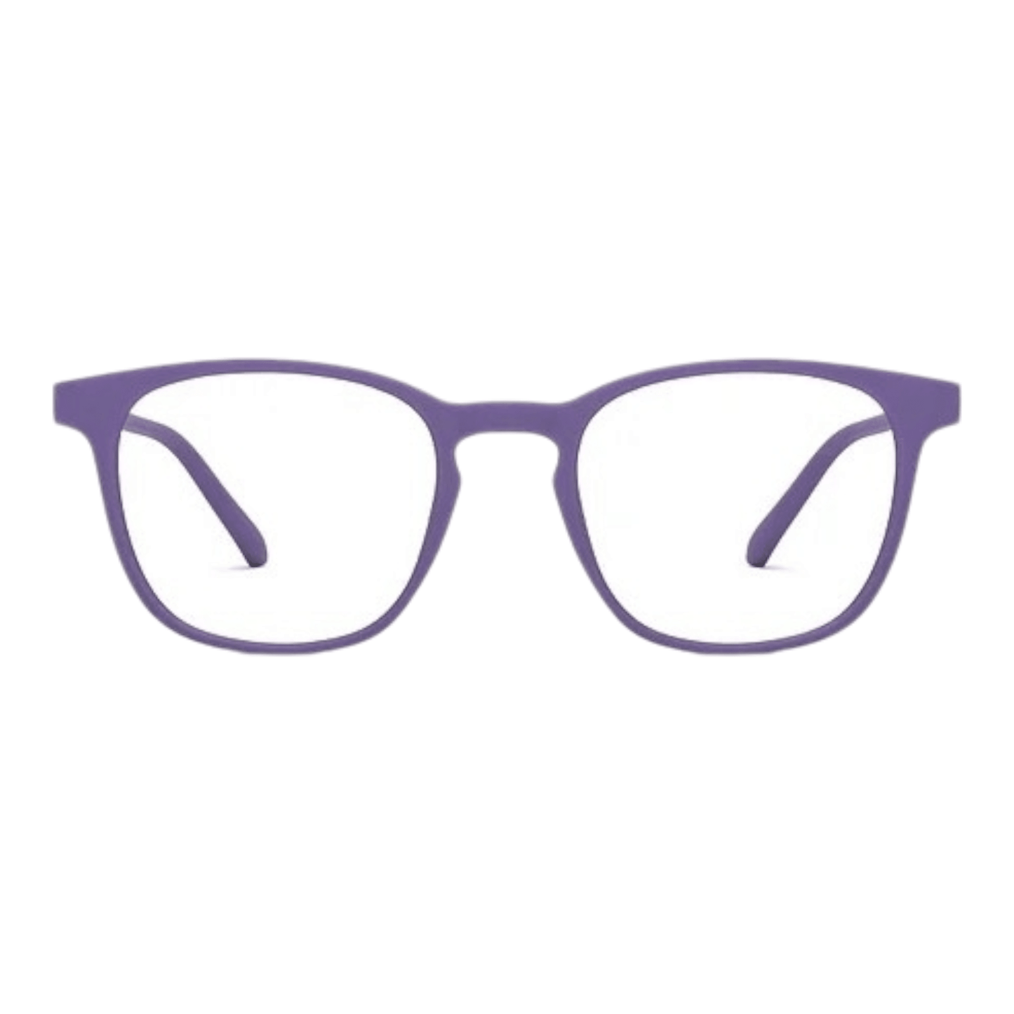 EVORA Hustle | Matte Purple | Zero Power Bluecut AntiGlare Computer Glasses | For Men & Women | Medium | EV10001 | Dark Blue