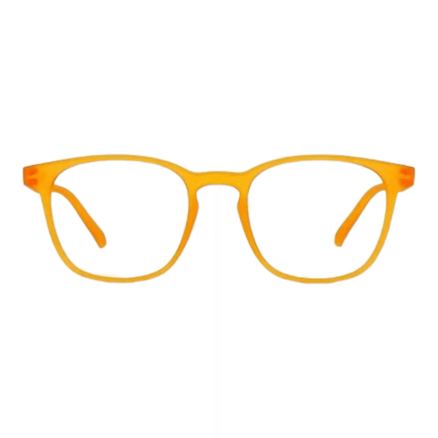 EVORA Hustle | Matte Orange | Zero Power Bluecut AntiGlare Computer Glasses | For Men & Women | Medium | EV10001 | Dark Blue