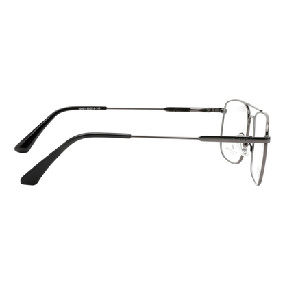 EV30001 Lightweight Metal Eyeglasses | Stylish Rectangle Frames for Men & Women | 54-18-140